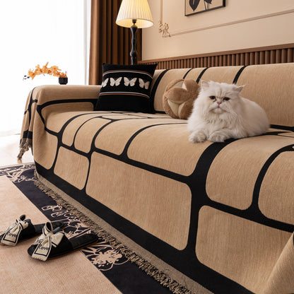 Modern Geometric Sofa Cover Decorative Couch Throw Blanket Furniture Protector