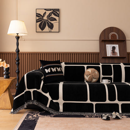 Modern Geometric Sofa Cover Decorative Couch Throw Blanket Furniture Protector