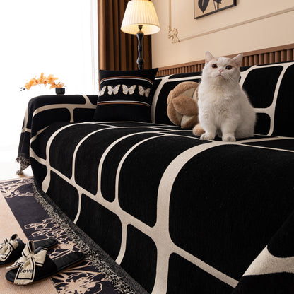 Modern Geometric Sofa Cover Decorative Couch Throw Blanket Furniture Protector