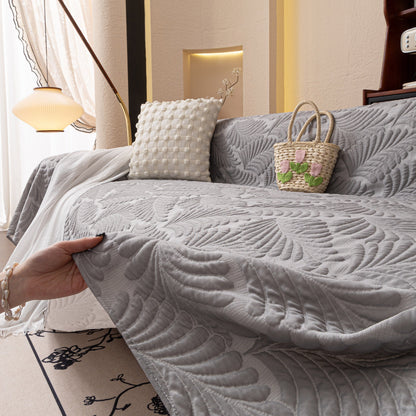 Cooling Quilted Non-Slip Furniture Protector for Pets & Kids, Washable Sofa Slipcover