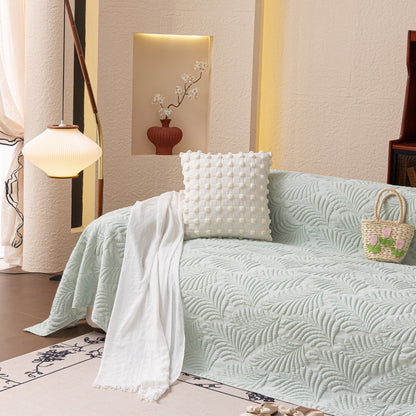 Cooling Quilted Non-Slip Furniture Protector for Pets & Kids, Washable Sofa Slipcover