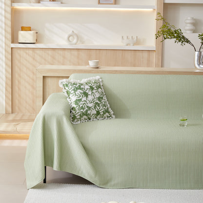 Cooling Comfy Throw Sofa Cover, Textured & Breathable, Multi-Use Decorative Couch Covers for Summer