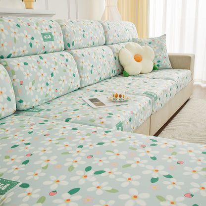 Stretch Individual Cushion Slipcovers, Furniture Protector with Elastic Bottom, Couch Cover Replacement