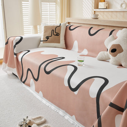 Lightweight Washed Soft Breathable Throw Blanket Perfect for Summer, Great Blanket Layer for Couch