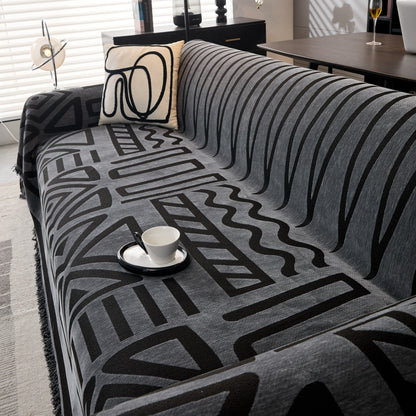 Boho Chenille Sofa Throw Covers Sectional Sofa Couch Cover Sofa Protector Covers