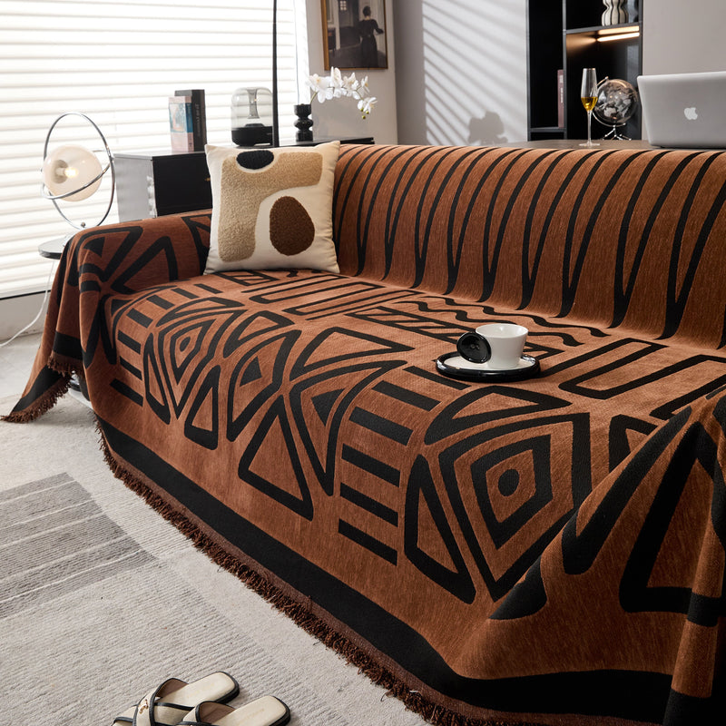 Boho Chenille Sofa Throw Covers Sectional Sofa Couch Cover Sofa Protector Covers, view 2