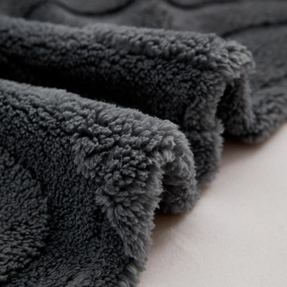 Thick Plush Jacquard Velvet Throw Blanket on Sofa, Sofa Slipcovers and Sectional Sofa Covers