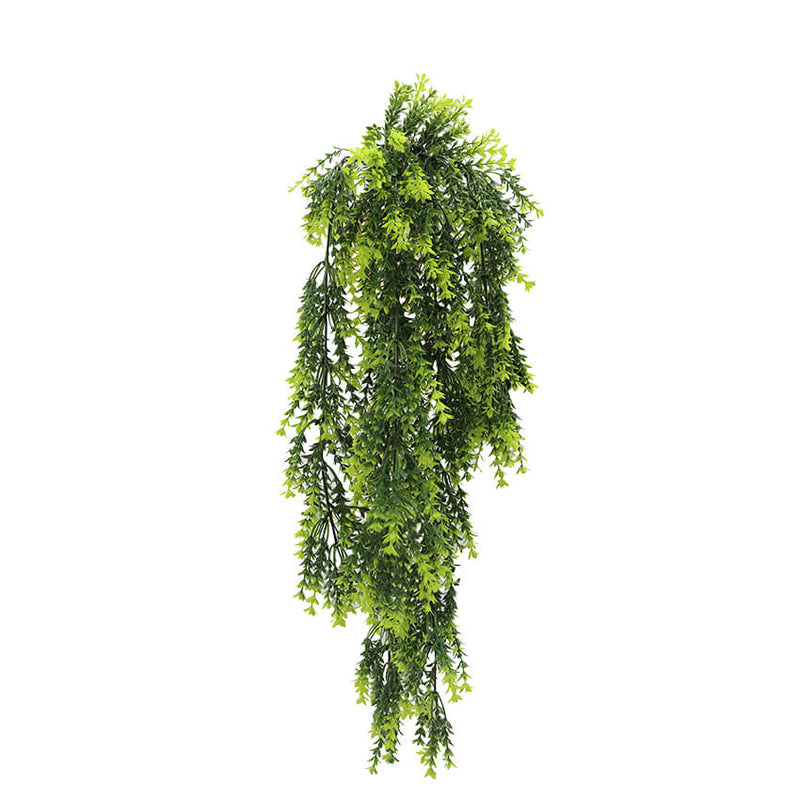 Vivid Green Dense Fern Artificial Hanging Plant 30in – UV Resistant