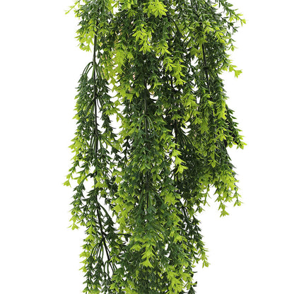 Vivid Green Dense Fern Artificial Hanging Plant 30in – UV Resistant