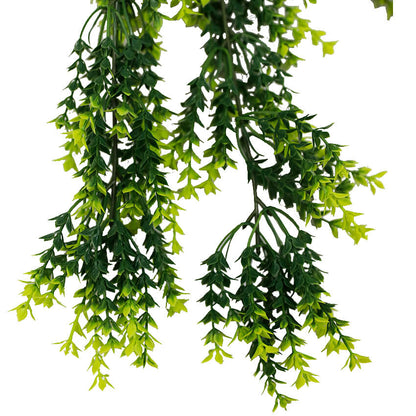 Vivid Green Dense Fern Artificial Hanging Plant 30in – UV Resistant