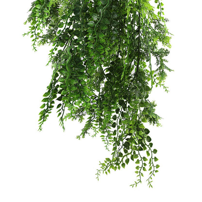 Dense Tropical Fern Artificial Hanging Plant 30in – UV Resistant