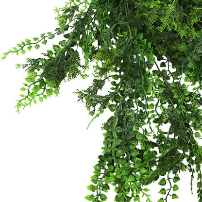 Dense Tropical Fern Artificial Hanging Plant 30in – UV Resistant