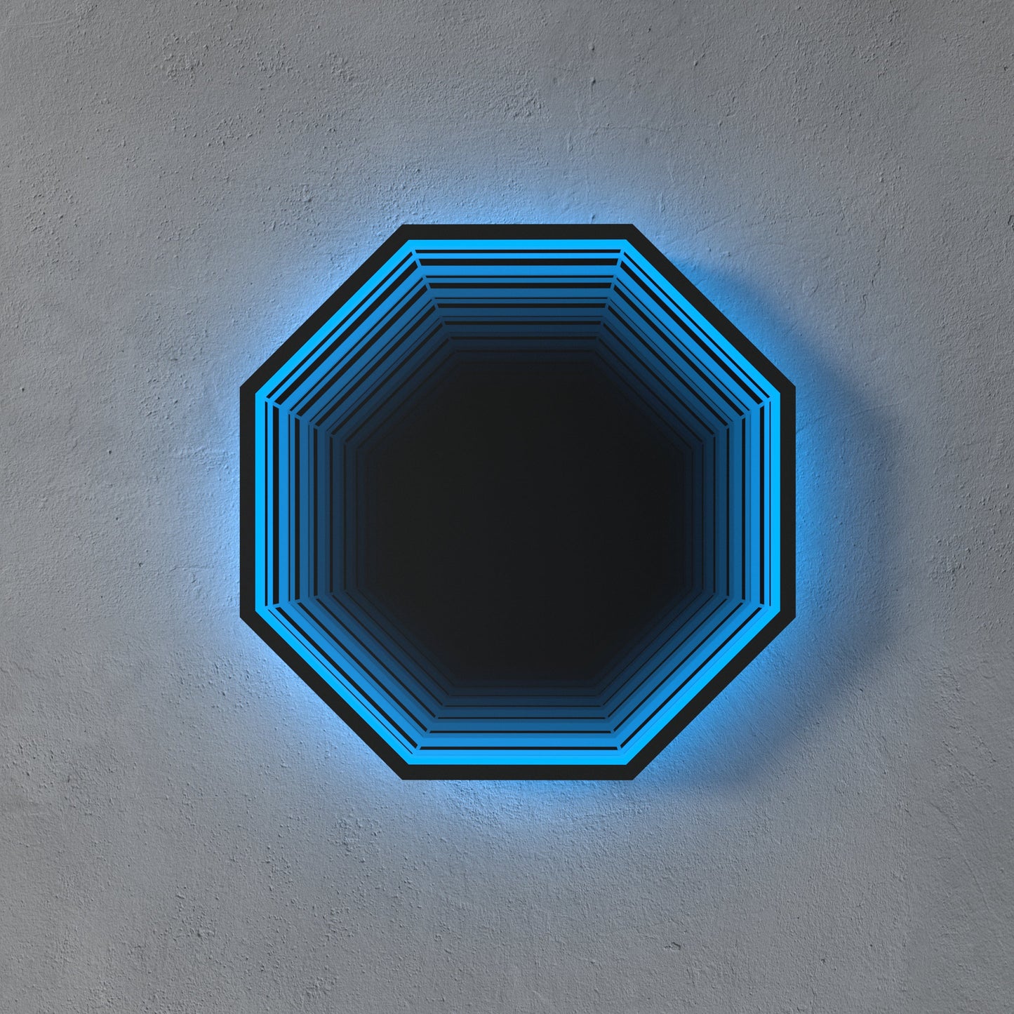 3D Octagon Mirror Light