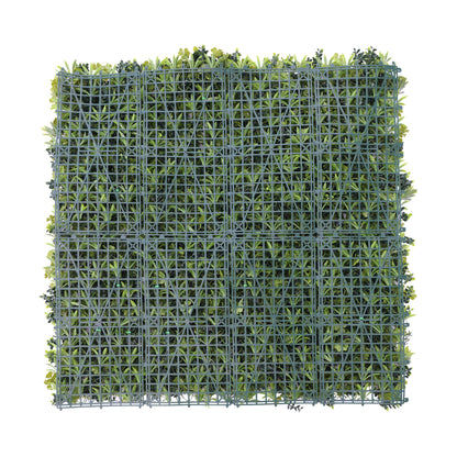 White Oasis Artificial Vertical Garden Green Wall Panel 40×40in 11 SQ FT – UV Resistant – Commercial Grade