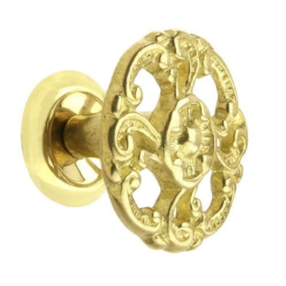 Victorian Cast Brass Knob