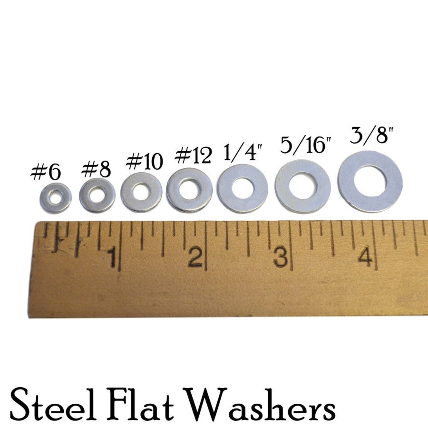 Flat Washers Metal & Size Options