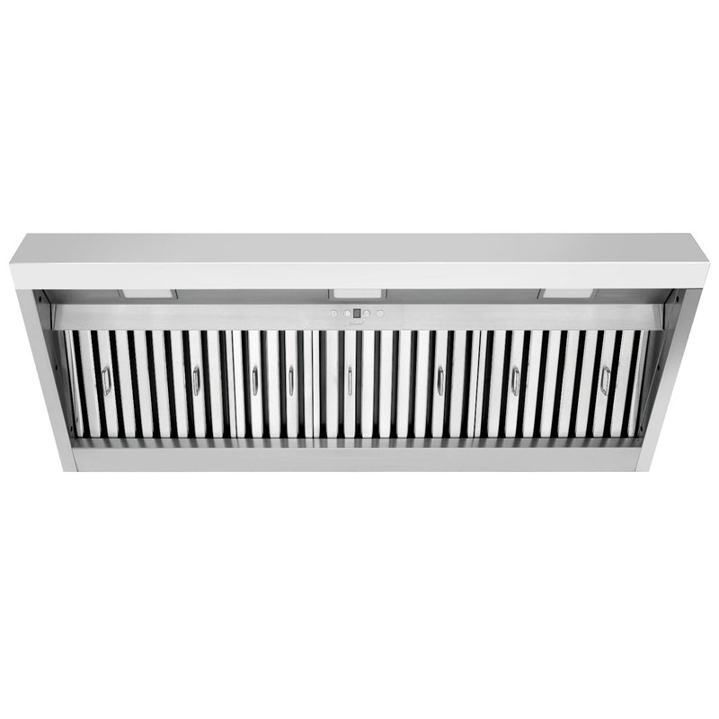 48" Range Hood Insert, Ultra Quiet Stainless Steel 8" Ducted with 1200 CFM Powerful Suction