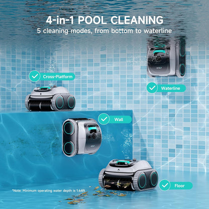 (2026 Upgrade) C1 Cordless Robotic Pool Cleaner