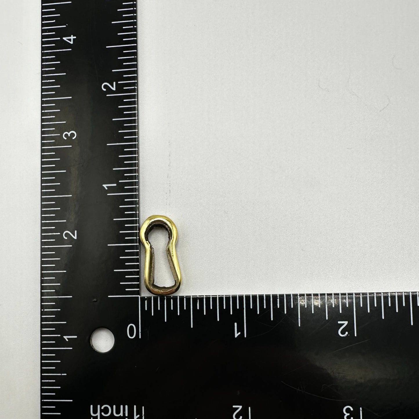 Authentic Cast Brass Keyhole Insert for Premium Antique Furniture Pieces