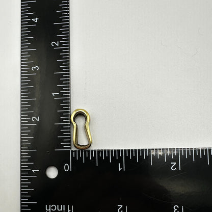 Authentic Cast Brass Keyhole Insert for Premium Antique Furniture Pieces