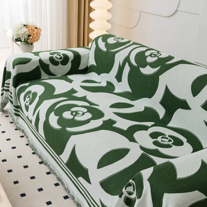 Chenille Sofa Cover Blanket, Couch Cover Blanket Throws for Couches Living Room Furniture Throw Covers