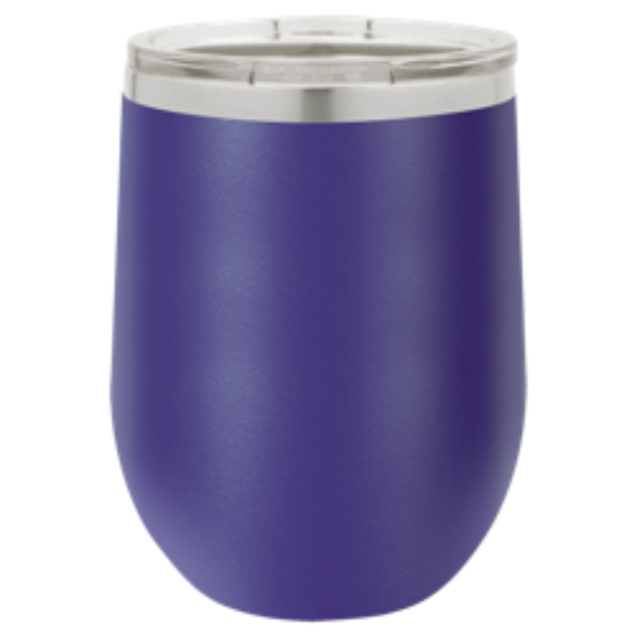 Stainless Steel Stemless Wine Tumbler | 12 oz | Customizable | RCK Creations & More