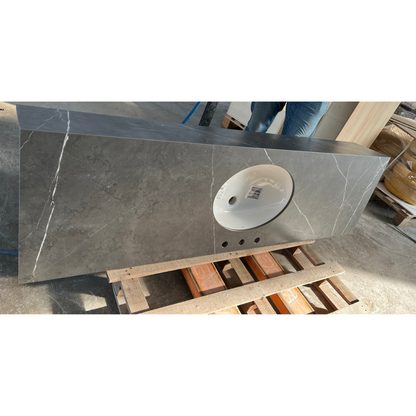 Custom Pietra Grey Matte Porcelain Sink (ES-113)
