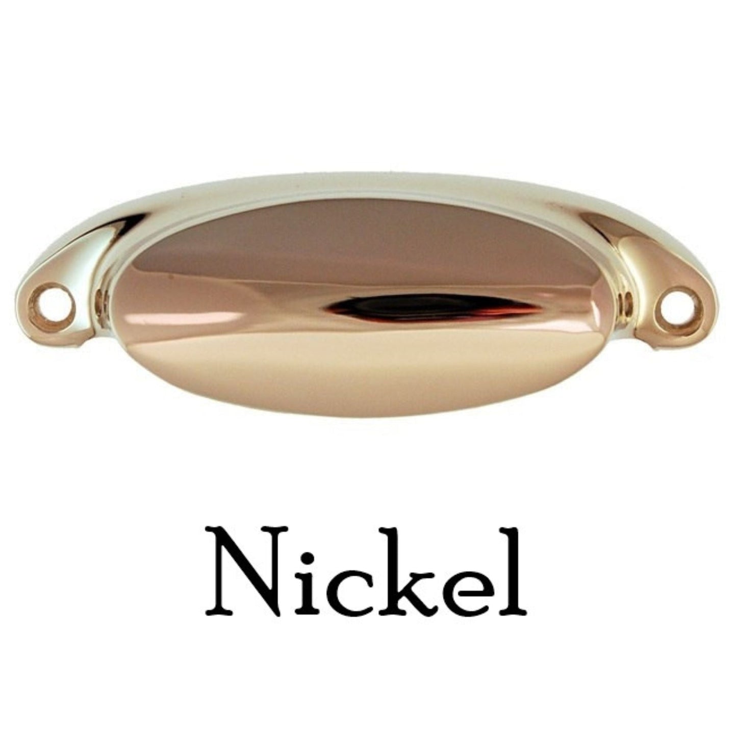 Classic Bin Pull Solid Brass with Elegant Rounded Design Available in 4 Finishes Includes Mounting Hardware