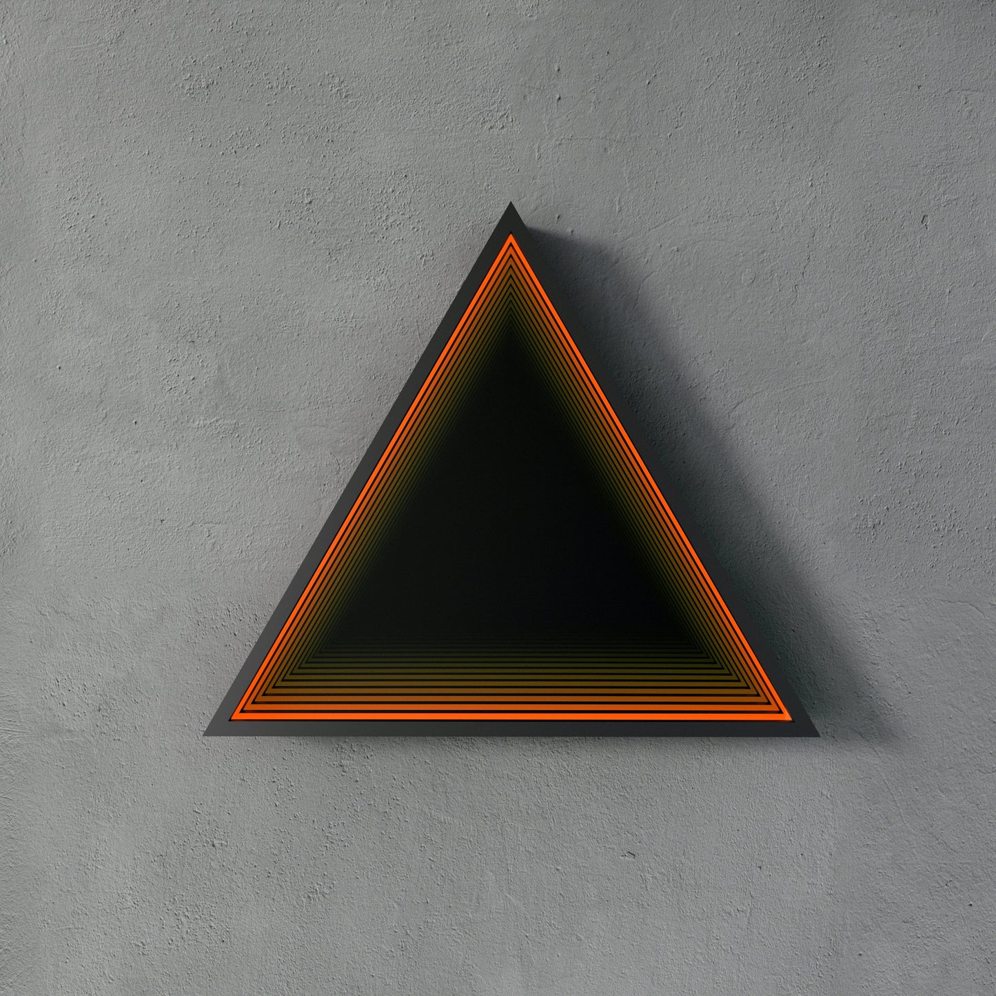 3D Triangle Mirror Light