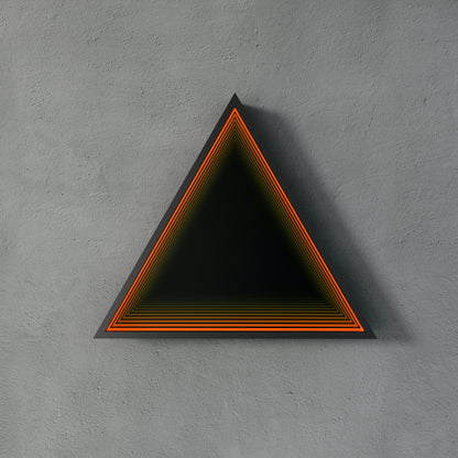 3D Triangle Mirror Light
