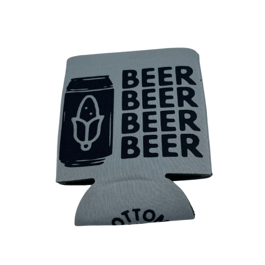 Beer Beer Beer Printed Can Koozie | Multiple Colors | Blooms Designs