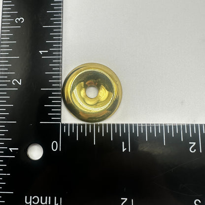 Simple Brass Backplate for Bail Pulls 15/16" Diameter, Sold in Pairs for Elegant Hardware Solutions