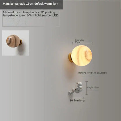 3d astronaut moon wall lamp for kids bedroom