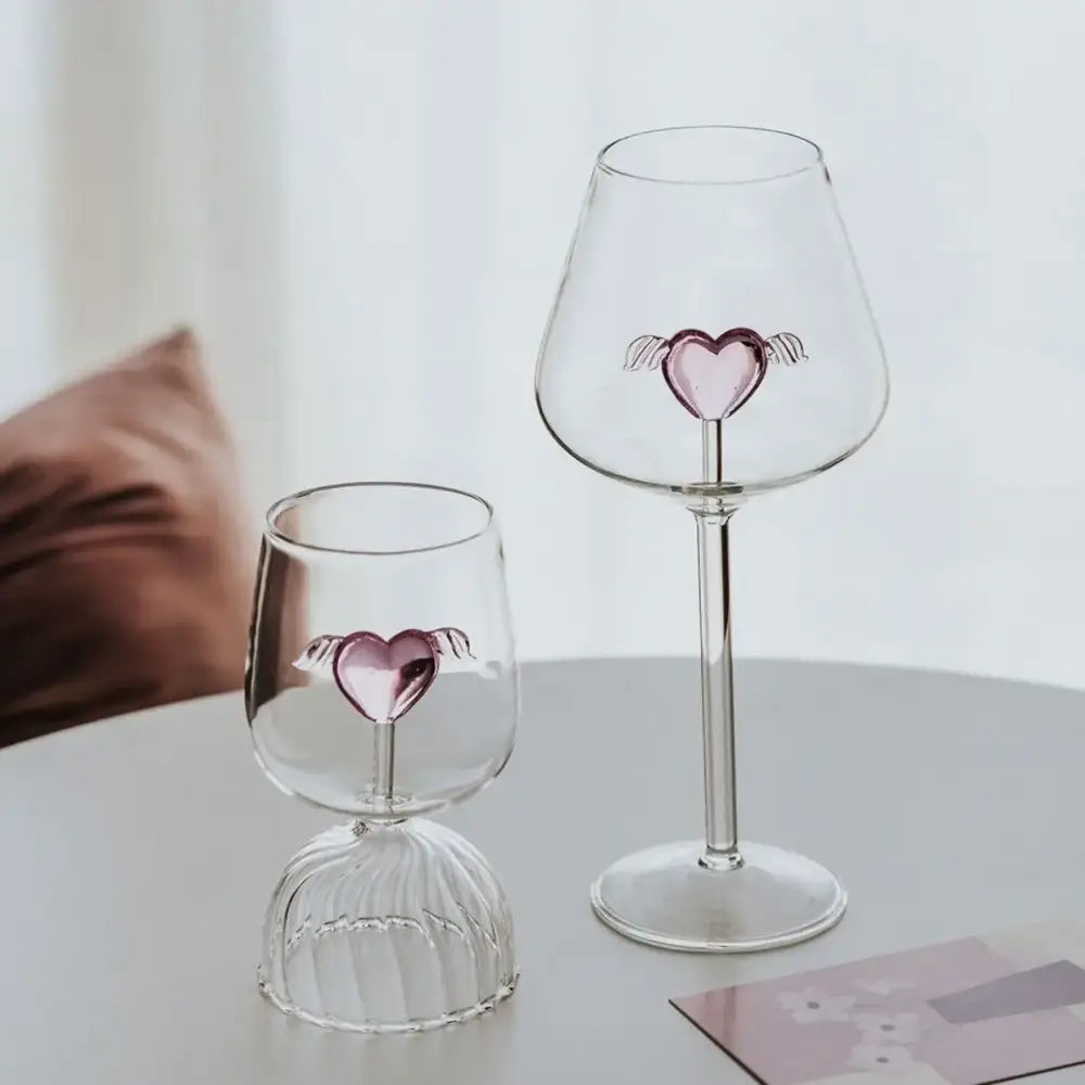 3d rose champagne flute glass – dining room pink flower goblet