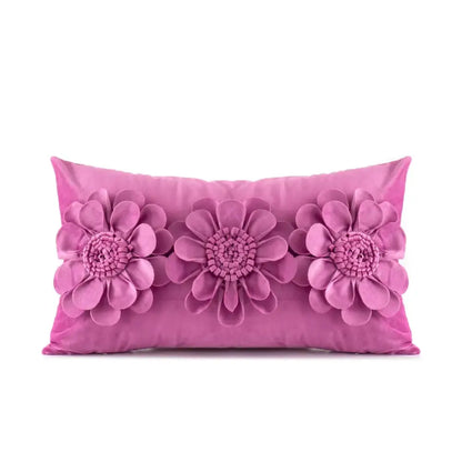 3d velvet flower pillow covers yellow & beige living room decor