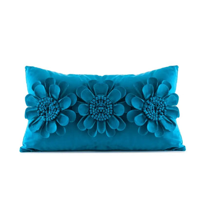 3d velvet flower pillow covers yellow & beige living room decor