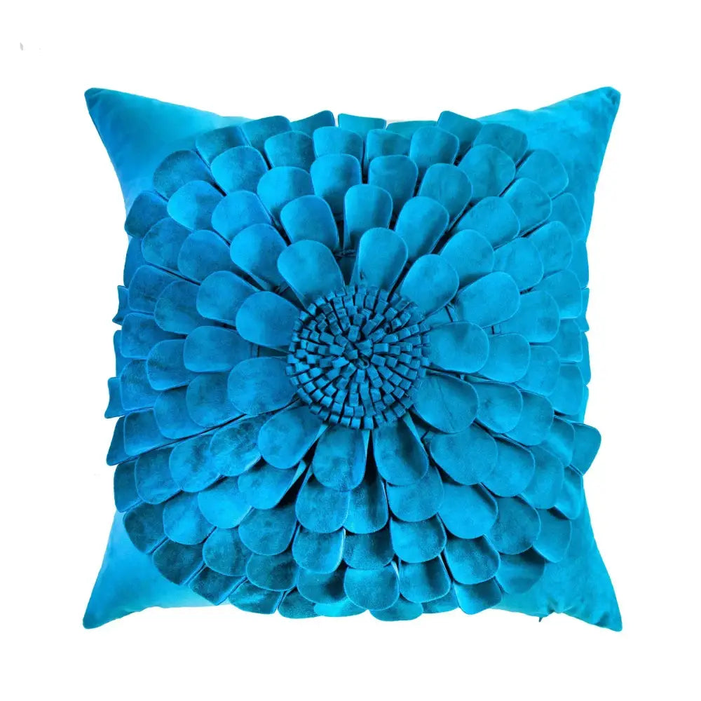 3d velvet flower pillow covers yellow & beige living room decor