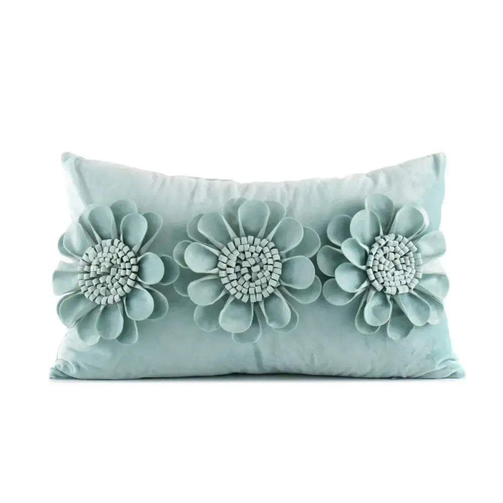3d velvet flower pillow covers yellow & beige living room decor