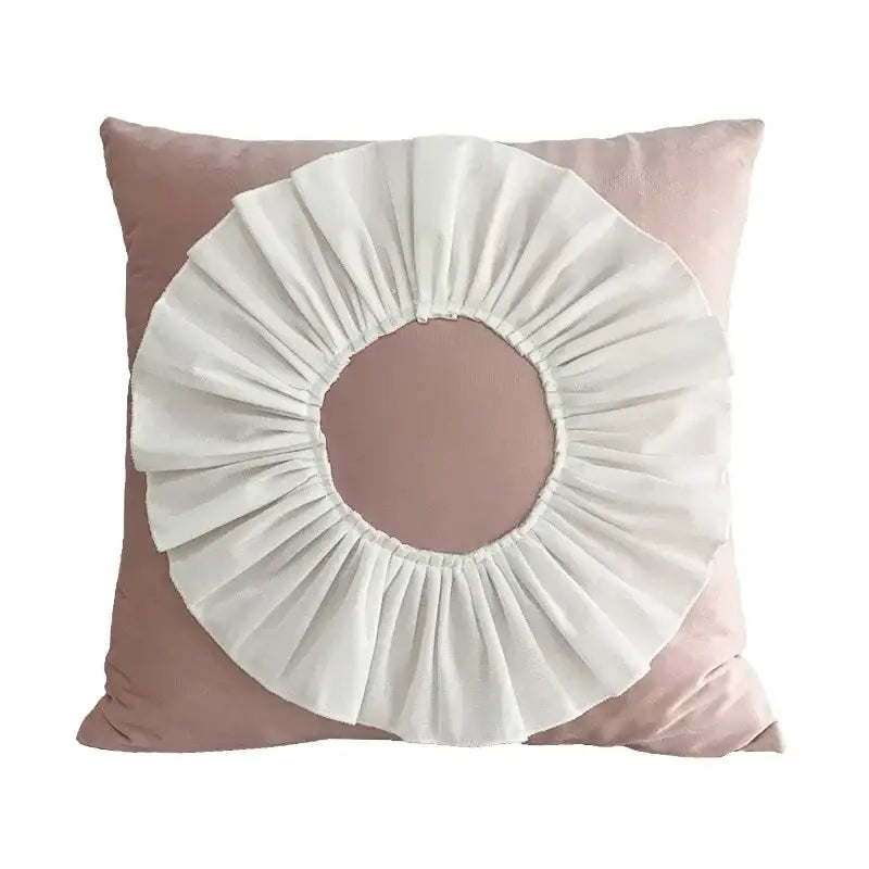 3d velvet flower pillow covers yellow & beige living room decor