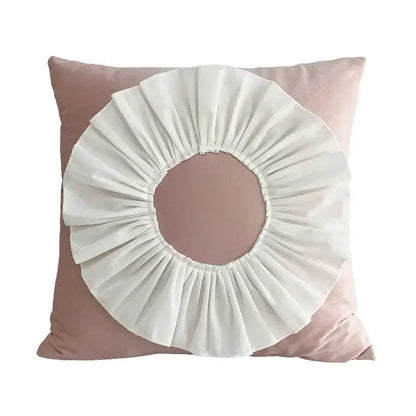3d velvet flower pillow covers yellow & beige living room decor