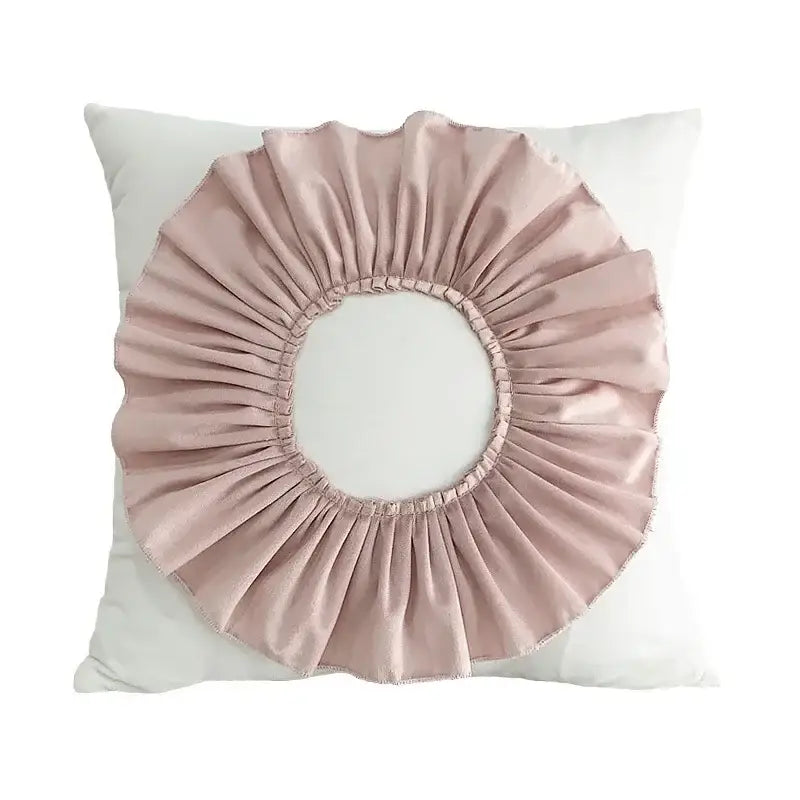 3d velvet flower pillow covers yellow & beige living room decor