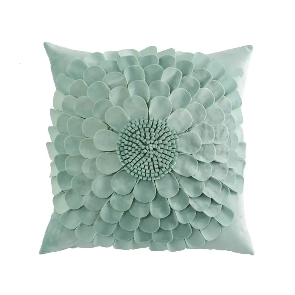 3d velvet flower pillow covers yellow & beige living room decor