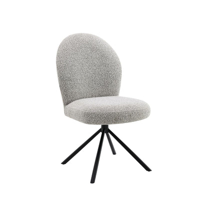 Side Chair With Swivel (Set of 2) - Gray