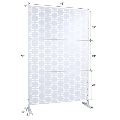 Outdoor & Indoor Metal Privacy Freestanding Decorative Screen