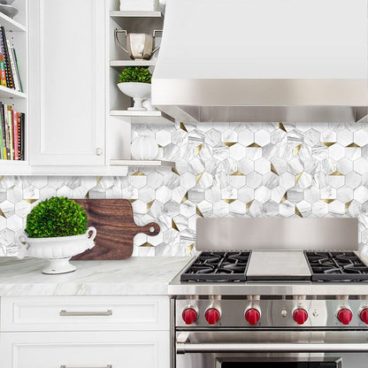 Hexagon Stick Wall Tiles