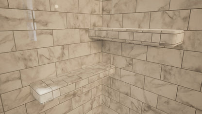 The Original™ Deluxe 38" x 60" Shower Conversion Kit with Orange Waterproof Board