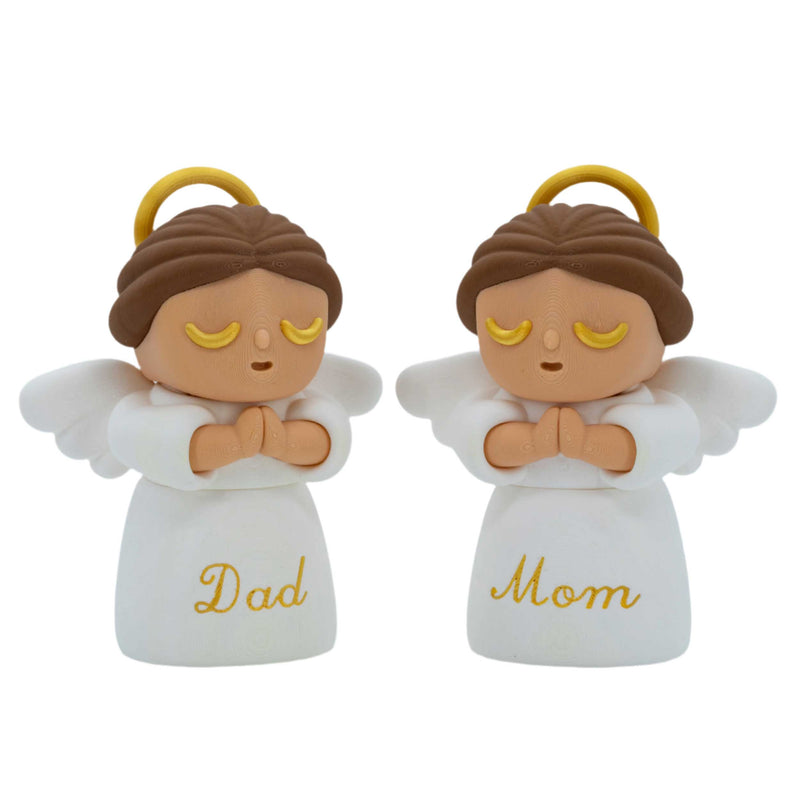 3D Printed Angel | 6" x 4" x 2.5" | 3 oz | Mom & Dad Design | Black Sheep Producs LLC