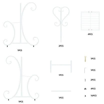 DecorBites™ 4-Tier Metal Plant Stand - Indoor/Outdoor Display