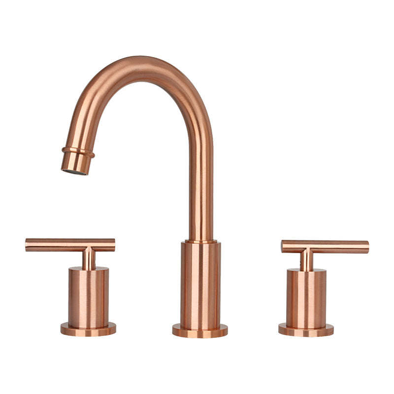 Two-Handle Copper Widespread Bathroom Sink Faucet-AK41566C