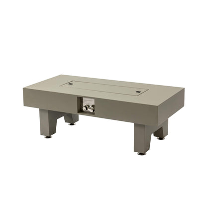 Alora 42-Inch 50K BTU Iron Liquid Propane Fire Pit Table With Glass Stones (SAK63845)